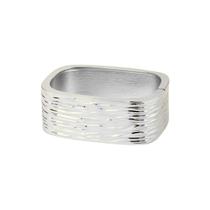 Bracelete bold quadrado - Banhado em rodio Bracelete bold quadrado - Banhado em rodio