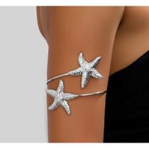 Bracelete Braço Boho Chic Estrelas do Mar Ajustável Estilo e Elegância para seu Look