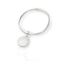 Bracelete C/ Berloque Pai Nosso Prata Legitima 925