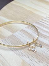 Bracelete casal de filhos menino e menina ouro 18k