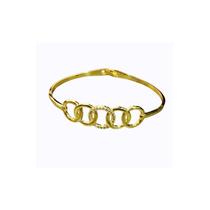 Bracelete Círculos Entrelaçados Com Zircônia no Centro