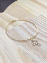 Bracelete com Pingente Menino Vazado Ouro 18k