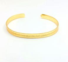 Bracelete com Textura Regulavél Dourado Semijoia Lizzy Fatin Bracelete com Textura Regulavél Dourado Semijoia Lizzy Fatin