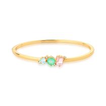 Bracelete com zircônias coloridas