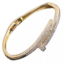 Bracelete Cravejado Feminino - Banhado A Ouro 18K Bracelete Cravejado Feminino - Banhado A Ouro 18K