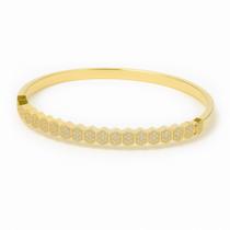 Bracelete Cravejado Micro Zircônias - Banhado em Ouro 18k Bracelete Cravejado Micro Zircônias - Banhado em Ouro 18k