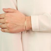 Bracelete de Argola Lisa Banhada a Ouro 18 K Bracelete de Argola Lisa Banhada a Ouro 18 K