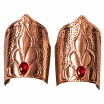 Bracelete de Cobre com Pedra Vermelha Assentamentos Paramentas de Iansã Uso Ritualístico