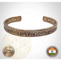 Bracelete de Cobre Magnético Ajustável FLUIR ARABESCO Bracelete de Cobre Magnético Ajustável FLUIR ARABESCO
