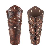 Bracelete De Couro De Guerreiro Viking Medieval, Armadura De Braço Steampunk Elfo Para Fantasia Bracelete De Couro De Guerreiro Viking Medieval, Armadura De Braço Steampunk Elfo Para Fantasia