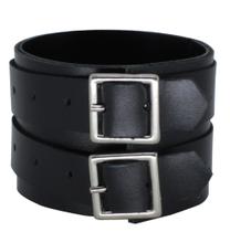 Bracelete de Couro Duas Fivelas PL385P
