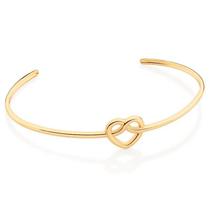 Bracelete de ouro 18k feminino pulseira de casal coração com símbolo do infinito rommanel 552071