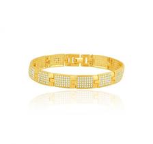 Bracelete de Ouro 18K Ouro Com Pedras Bracelete de Ouro 18K Ouro Com Pedras