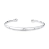 Bracelete de Prata 925 com banho de ródio e Moissanite Bracelete de Prata 925 com banho de ródio e Moissanite