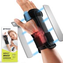 Bracelete de pulso LETSHAKE leve com suporte de tala de metal Bracelete de pulso LETSHAKE leve com suporte de tala de metal