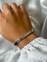 Bracelete de ródio branco Bracelete de ródio branco