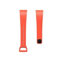 Bracelete de silicone para pulseira inteligente mi band 4c laranja