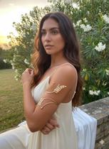 Bracelete Deusa Grega Bijuteria Moderna para Verão Cor:Dourado Bracelete Deusa Grega Bijuteria Moderna para Verão Cor:Dourado