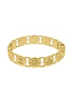 Bracelete Dez Mandamentos Dourado 68 mm Bracelete Dez Mandamentos Dourado 68 mm