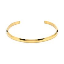 Bracelete Dourado Masculino Aço Inoxidável Ajustável