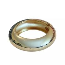 Bracelete Dourado Oval Médio Abertura com Mola Bracelete Dourado Oval Médio Abertura com Mola