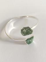 Bracelete Duo Quartzo Verde Pedra Natural Para Saúde e Abundância Bracelete Duo Quartzo Verde Pedra Natural Para Saúde e Abundância