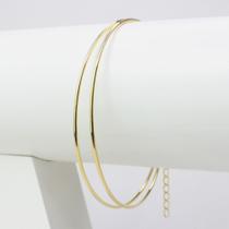 Bracelete Duplo Liso - e Bracelete Duplo Liso - e