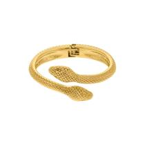 Bracelete Elegante de Cobra Dourado