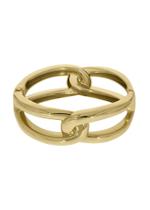 Bracelete Elos Grandes Dourado 7,5 cm