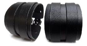 Bracelete Em Couro - 2 Fivelas - Johnny Deep - Punk - Rock