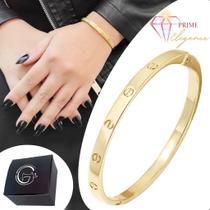 Bracelete Estilo Carti Articulado com Encaixe Banhado a Ouro