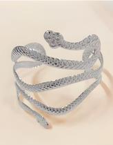 Bracelete Feminino Cobra Ajustável Braço Pulseira Elegante Bracelete Feminino Cobra Ajustável Braço Pulseira Elegante