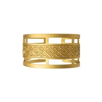 Bracelete Feminino Desenho Geométrico - Banhado em Ouro 18k