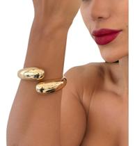 Bracelete feminino dourado - Audacia Paiva