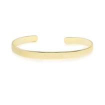 Bracelete feminino folheado a ouro 18k liso bia piuka Bracelete feminino folheado a ouro 18k liso bia piuka