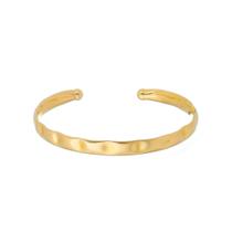 Bracelete feminino folheado a ouro 18k trabalhado elise