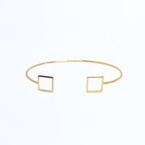 Bracelete Feminino Geométrico Dourado Regulável Bracelete Feminino Geométrico Dourado Regulável