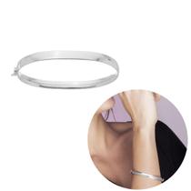 Bracelete Feminino Prata 925 Pulseira Aro Grosso