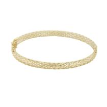 Bracelete Feminino Trançado Ouro 18K 750 18 cm Bracelete Feminino Trançado Ouro 18K 750 18 cm