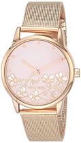 Bracelete feminino Watch Nine West Women Floral Dial Mesh