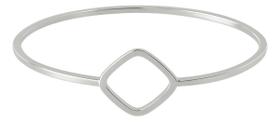 Bracelete Fio Quadrado Detalhe Losango 1.5mm Prata 925 Bracelete Fio Quadrado Detalhe Losango 1.5mm Prata 925