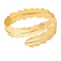 Bracelete Folha Niquel Luxo Fantasia Grega 02 Unidades