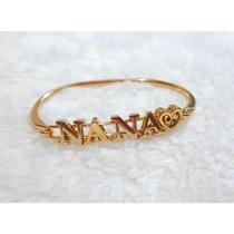 Bracelete Folheado Orixá Nana Umbanda Candomblé