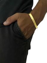 Bracelete Frisado 6Mm - Banhado A Ouro 18K