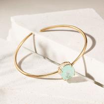 Bracelete Fusion Turmalina Light Oval - Banho de Ouro 18k