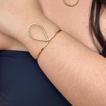 Bracelete Gota Glam Banhado a Ouro 18 K Bracelete Gota Glam Banhado a Ouro 18 K