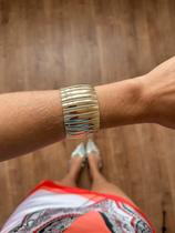Bracelete Largo com Linhas Helena