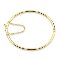 Bracelete Liso Folheado a Ouro 18k