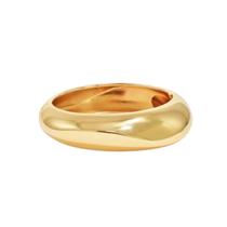 Bracelete liso ondulado - Banhado em ouro 18k