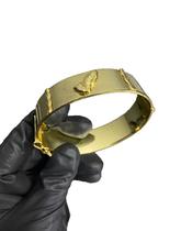 Bracelete Mão Rezando Orando 20mm - Banhado a Ouro 18k